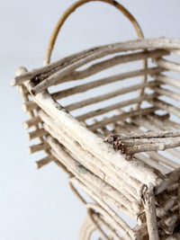 antique Adirondack twig planter table