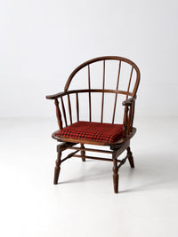 antique Windsor chair with spring seat