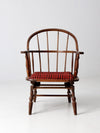 antique Windsor chair with spring seat