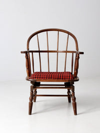 antique Windsor chair with spring seat