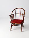 antique Windsor chair with spring seat