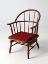 antique Windsor chair with spring seat