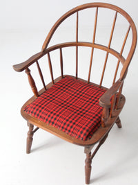 antique Windsor chair with spring seat