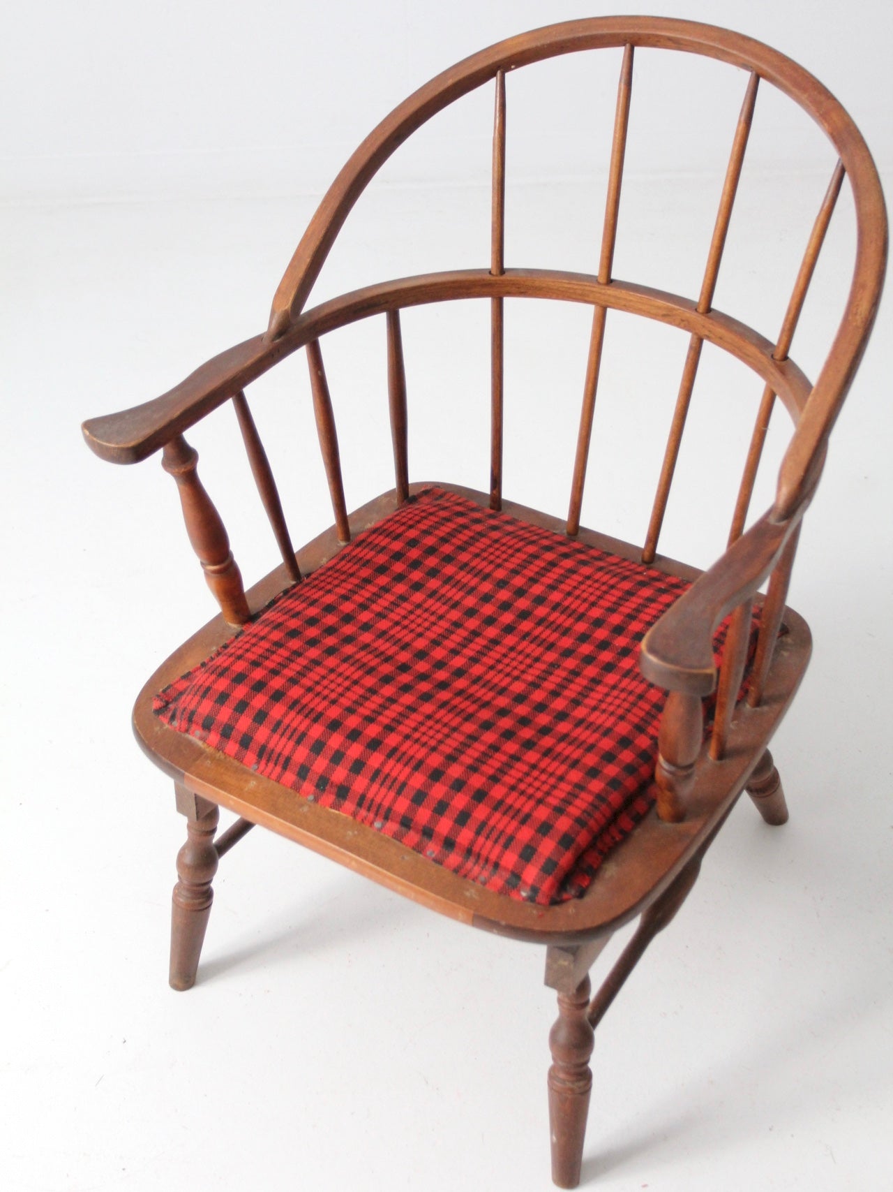 antique Windsor chair with spring seat