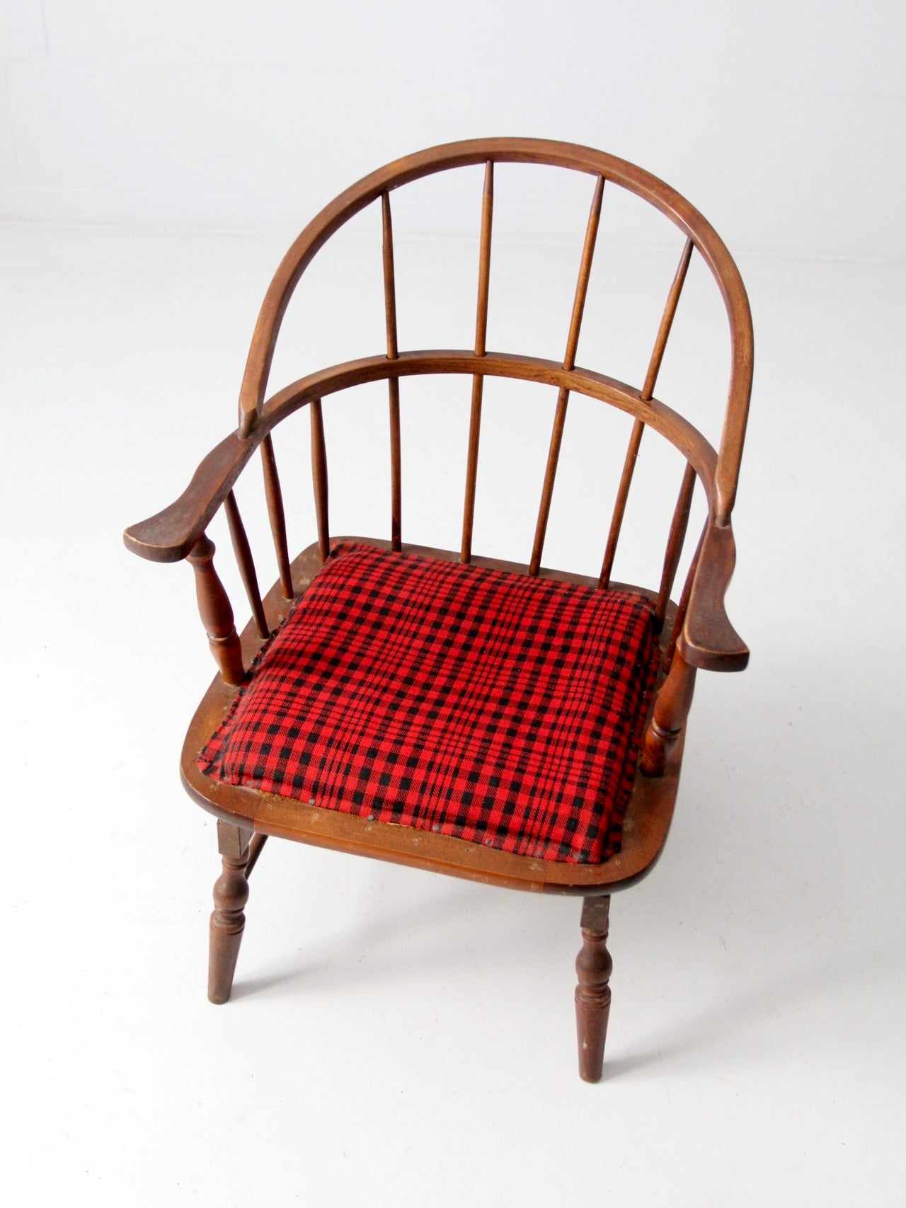 antique Windsor chair with spring seat