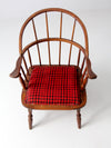 antique Windsor chair with spring seat