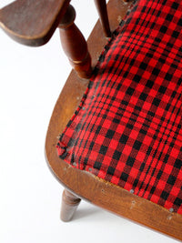 antique Windsor chair with spring seat