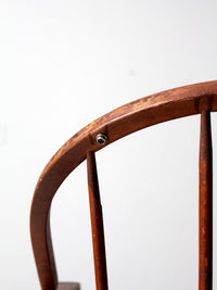 antique Windsor chair with spring seat