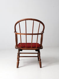 antique Windsor chair with spring seat