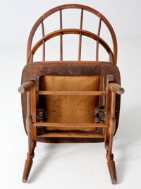 antique Windsor chair with spring seat