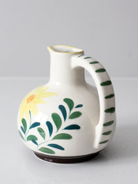 mid-century hand-painted Nasco floral pitcher