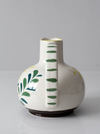 mid-century hand-painted Nasco floral pitcher