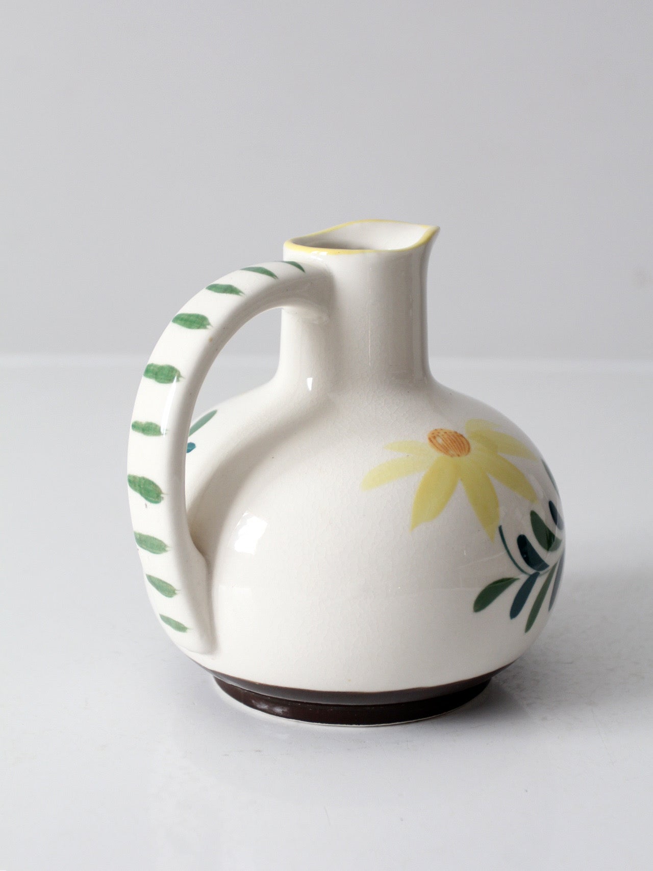 mid-century hand-painted Nasco floral pitcher