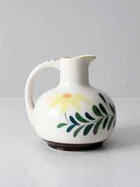 mid-century hand-painted Nasco floral pitcher