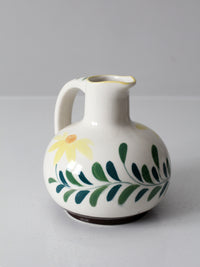 mid-century hand-painted Nasco floral pitcher