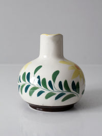 mid-century hand-painted Nasco floral pitcher