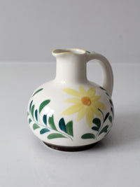 mid-century hand-painted Nasco floral pitcher