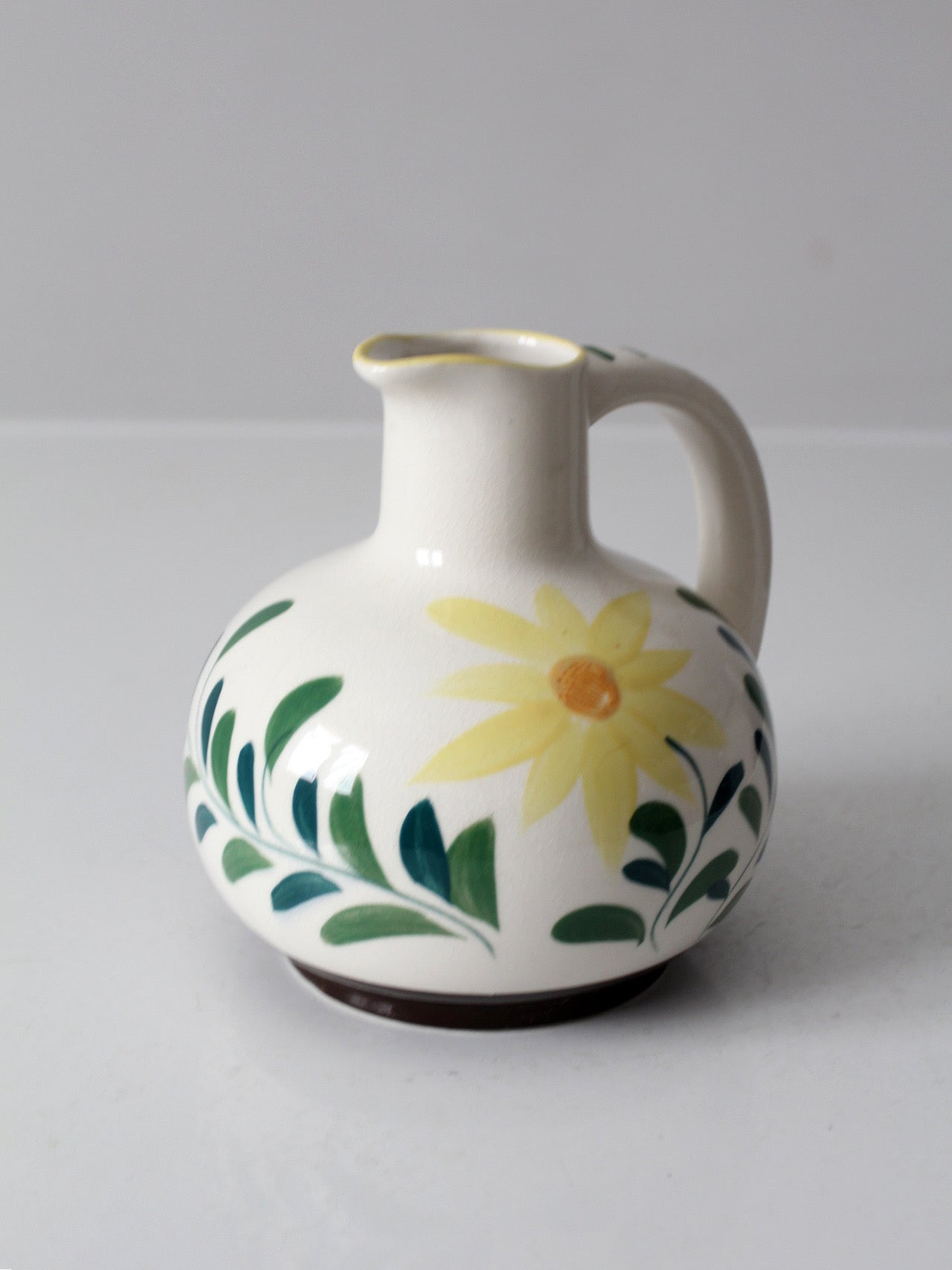mid-century hand-painted Nasco floral pitcher