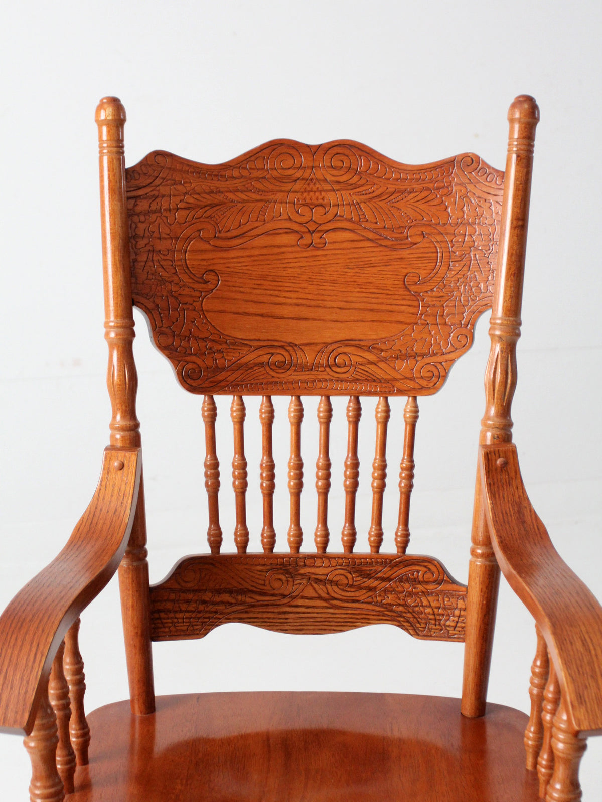 vintage pressed back style arm chair