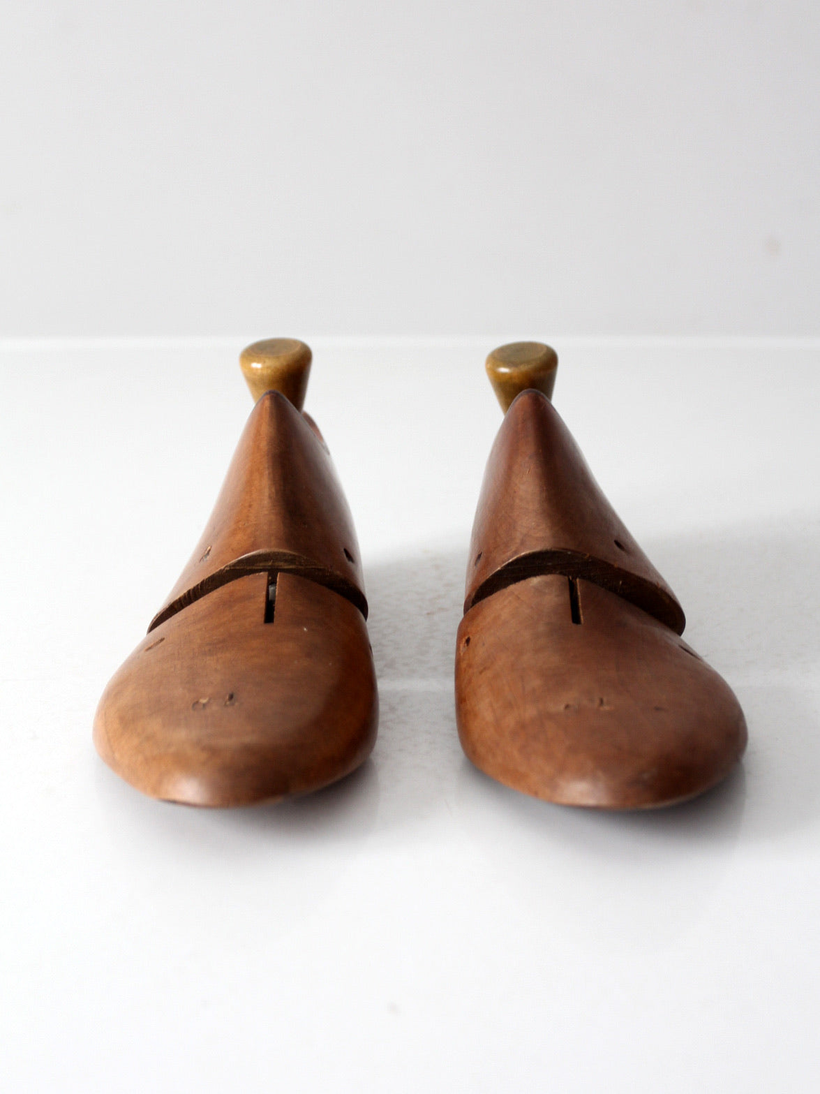 mid-century Jarman wood shoe lasts pair