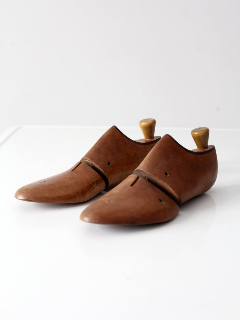 mid-century Jarman wood shoe lasts pair