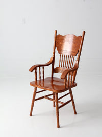 vintage pressed back style arm chair