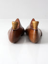 mid-century Jarman wood shoe lasts pair