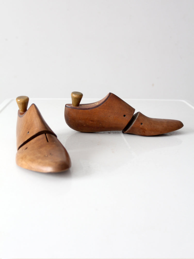 mid-century Jarman wood shoe lasts pair