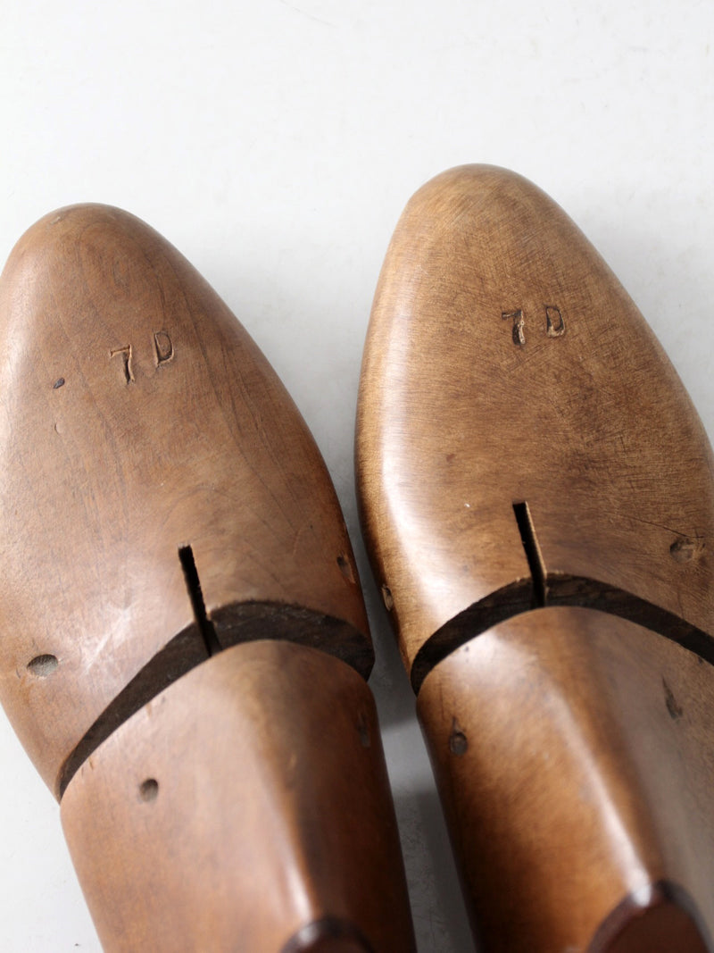 mid-century Jarman wood shoe lasts pair