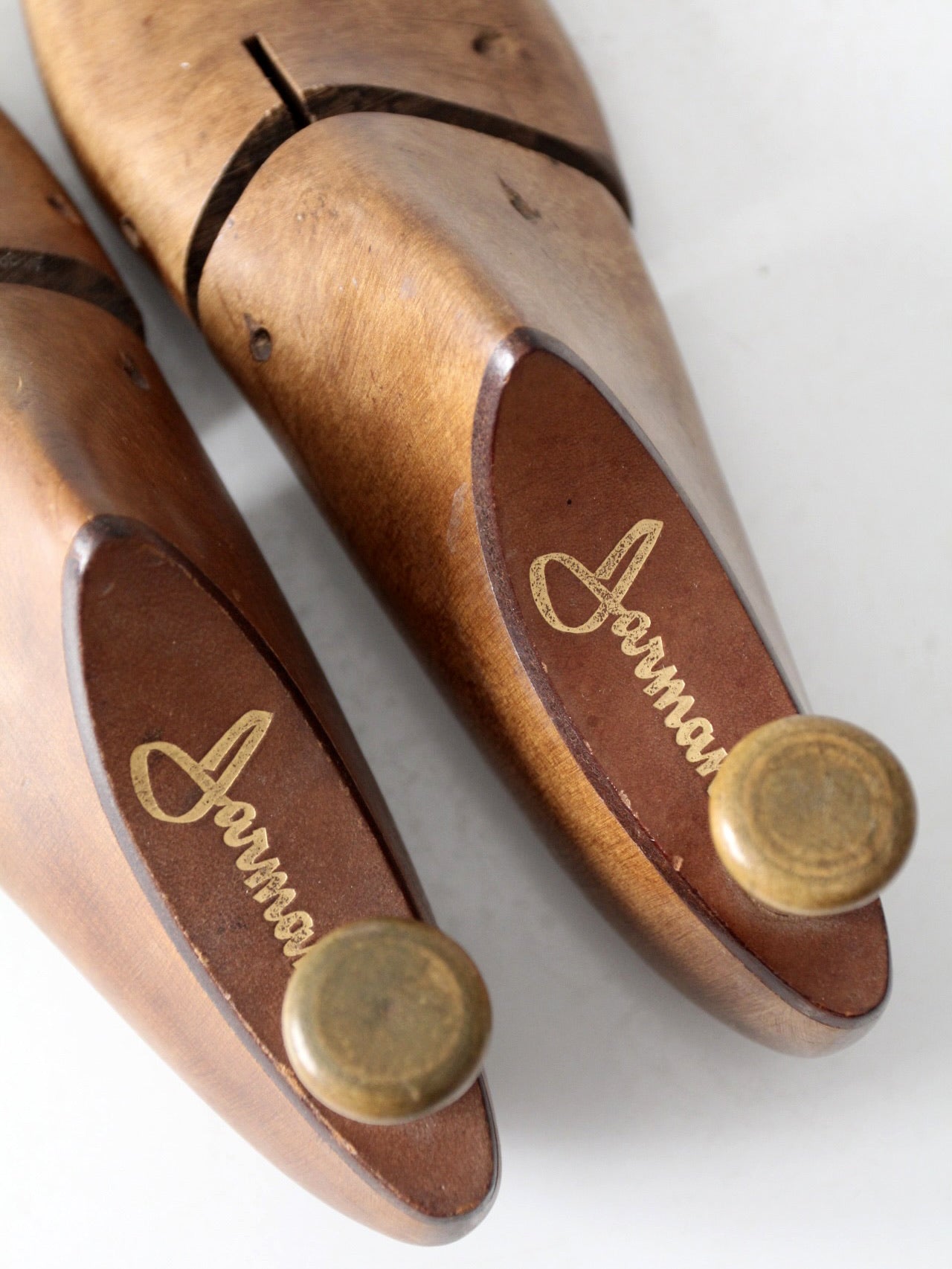 mid-century Jarman wood shoe lasts pair