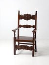 vintage Italian throne chair
