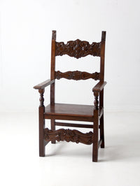 vintage Italian throne chair