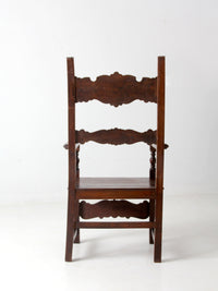 vintage Italian throne chair
