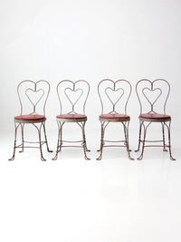 1960s Simpson Bosworth heart back ice cream parlor dinette set