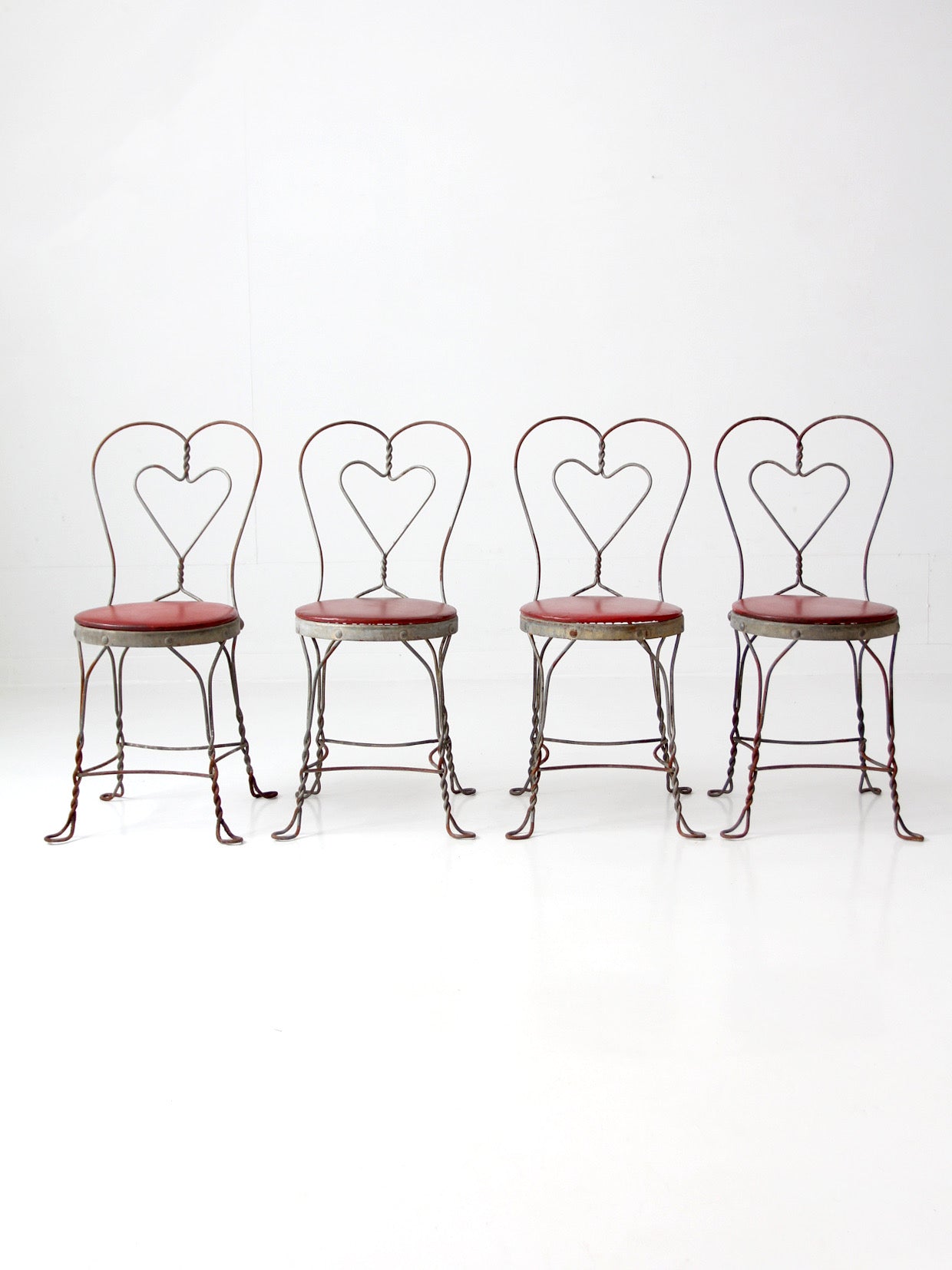 1960s Simpson Bosworth heart back ice cream parlor dinette set