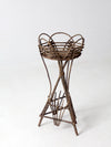 antique Adirondack twig planter table