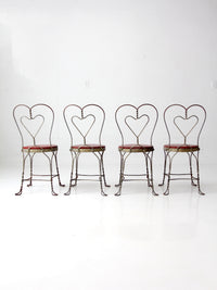 1960s Simpson Bosworth heart back ice cream parlor dinette set