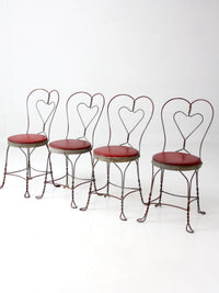 1960s Simpson Bosworth heart back ice cream parlor dinette set