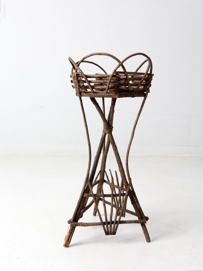 antique Adirondack twig planter table – 86 Vintage