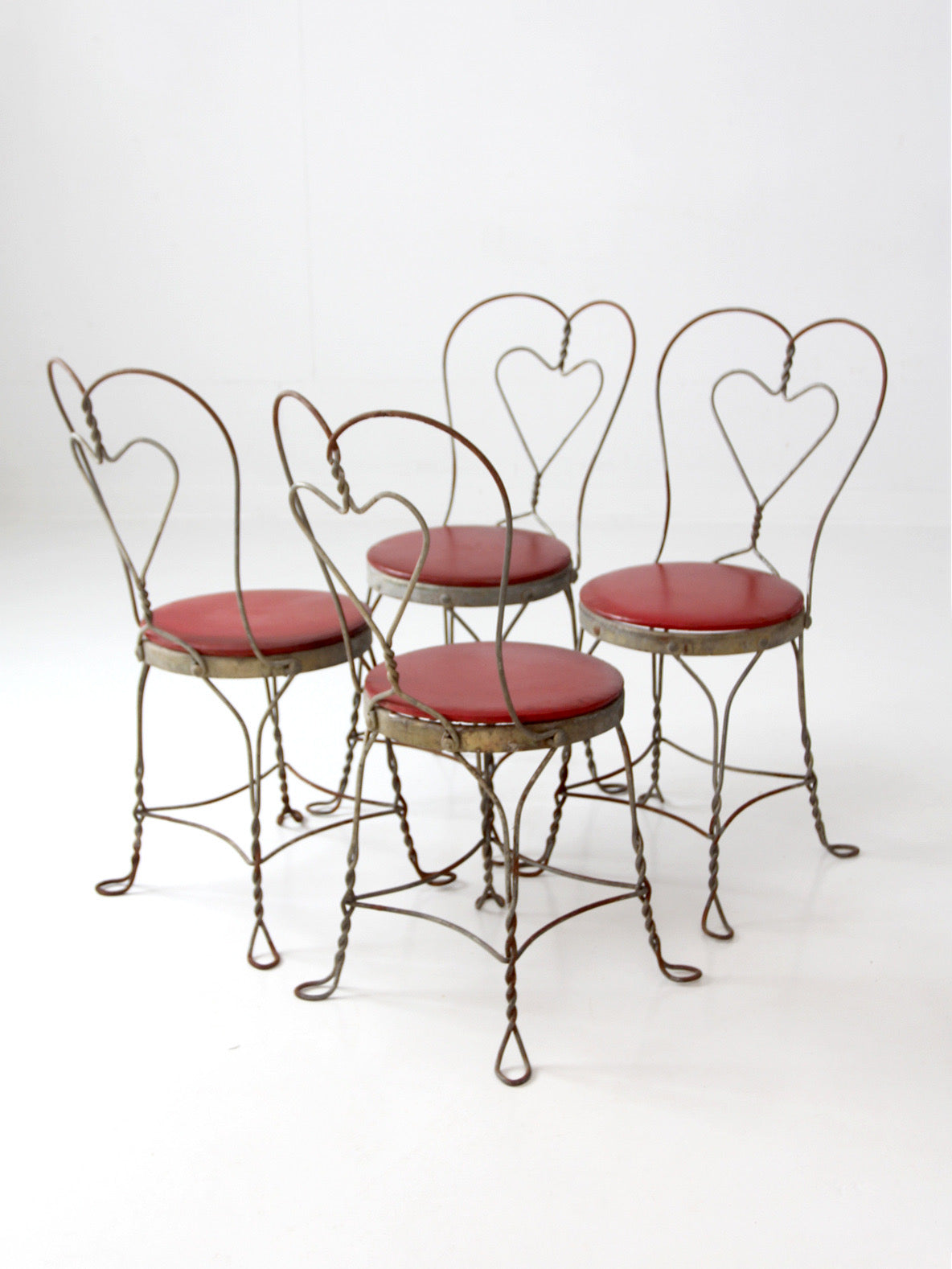 1960s Simpson Bosworth heart back ice cream parlor dinette set