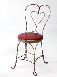 1960s Simpson Bosworth heart back ice cream parlor dinette set