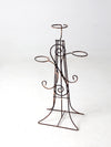 vintage wrought iron plant stand