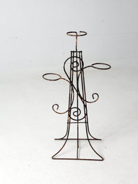 vintage wrought iron plant stand