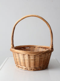 vintage wicker gathering basket