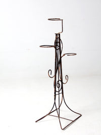 vintage wrought iron plant stand