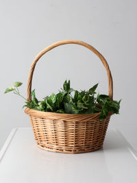 vintage wicker gathering basket