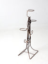 vintage wrought iron plant stand