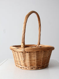 vintage wicker gathering basket