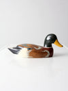 vintage mallard duck wood decoy