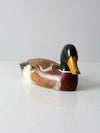 vintage mallard duck wood decoy